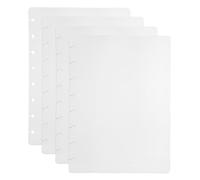 PATIKIL 2 Set Discbound Notebook Cover, 8.5 x 6 A5 Letter Size PP Disc Planner Cover for Notebook Planner Office Product, White