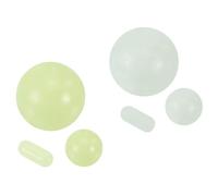 PATIKIL 2 Set Glow in The Dark Bead Set, 2 Shape Luminous Glass Crystal Loose Beads for Vase Filler, Resin Art, Jewelry Making, DIY Crafts, Home Decoration, Blue/Green