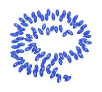 PATIKIL 2 Strands 180-190Pcs Teardrop Crystal Beads, 12x6mm Faceted Teardrop Briolette Horizontal Glass Beads Loose Bead for Bracelet Jewelry Making, Light Blue