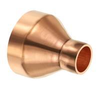 PATIKIL 2" to 3/4" Nominal Size Copper Reducer, 99.9% Pure Copper Reducing Coupling Pressure Fitting Pipe Tube Connector Adapter with Sweat Solder
