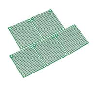 PATIKIL 2" x 2" PCB Board Circuit, 5 Pcs Single Sided Prototype Solder Boards for DIY Soldering and Electronic Project Circuit Boards Solderable Breadboard, Green