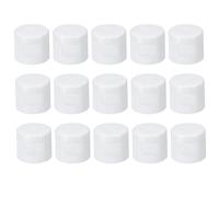 PATIKIL 20/410 Replacement Flip Caps, 15Pcs Inner Dia 0.8" Plastic Reusable Non-Spill Bottle Lid for Paint Dispensing Squeeze Shampoo Drinking Bottles, White