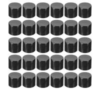 PATIKIL 20/410 Replacement Flip Caps, 30Pcs Inner Dia 0.8" Plastic Reusable Non-Spill Bottle Lid for Paint Dispensing Squeeze Shampoo Drinking Bottles, Black