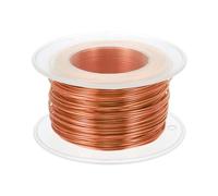 PATIKIL 20 Gauge 0.8mm Aluminum Craft Wire, 98.4 Ft Metal Wire Armature Bendable Wire for Jewelry Making Metal Wrap DIY, Orange