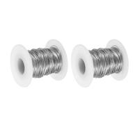 PATIKIL 20 Gauge Jewelry Copper Wire, 2 Roll 25m/82Ft Spool Pure Copper Wire Craft Wire Tarnish Resistant Copper Beading Wire for Jewelry Making Supplies, Silver
