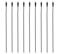 PATIKIL 20 Inch DC Power Cable, 20 Pcs 5.5mm x 2.1mm Barrel Plug Socket Cables DC Male Plug to Bare Wire Open Adapter for LED Strip, CCTV Camera