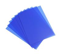 PATIKIL 20 Mil Clear PVC Binding Covers, 10 Pcs Front View Protector Un-Punched A4 Letter Size for Presentation, Report, Paper, Business Office Supply Document, Blue