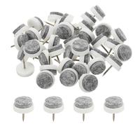PATIKIL 20 mm Nail-on Felt Pads, 72 Pcs Round Felt Furniture Sliders Pads Heavy Duty Floor Protectors for Wooden Chair Sofa Cabinet Table Leg Feet Hardwood Floors, White
