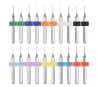 PATIKIL 20 Pack 0.4mm Micro Drill Bits 1/8" Shank Carbide Tungsten Steel 135° Mini Small Bits Print Circuit Board Drilling Tool for CNC Engraving Precision Machinery