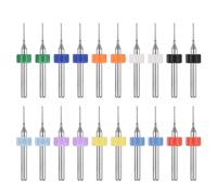 PATIKIL 20 Pack 0.7mm Micro Drill Bits 1/8" Shank Carbide Tungsten Steel 135° Mini Small Bits Print Circuit Board Drilling Tool for CNC Engraving Precision Machinery