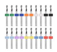 PATIKIL 20 Pack 2.7mm Micro Drill Bits 1/8" Shank Carbide Tungsten Steel 135° Mini Small Bits Print Circuit Board Drilling Tool for CNC Engraving Precision Machinery