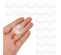 PATIKIL 20 Pack Biconvex Lens, 31mm Dia. 65mm Focal Length Optical Lenses Magnifier Paperweight Acrylic Double Convex for DIY Office Desk Home Science Experiment Telescope