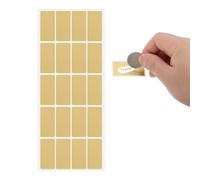PATIKIL 20 Pack Scratch Off Label Stickers, 1.65 x 0.9 Inch Self-Adhesive Rectangle Labels for DIY Scraping Award Festival Party, Gold (1 Sheet)