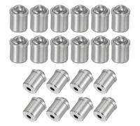 PATIKIL 20 Pcs Ball Plungers 304 Stainless Steel Ball Point Spring Plungers Cabinet Ball Catch Latch Catcher for Door Closet Drawer (6x7mm)