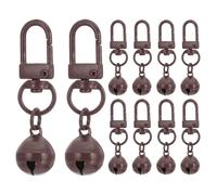 PATIKIL 20 PCS Dog Bell, Cat Bell Dog Collar Bell Small Pet Bells Keychain Cute Bulk Loud Jingle for Dog Collar Charm Pendant Necklace Accessories DIY Crafts Christmas, Brown