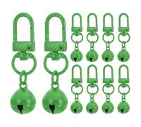 PATIKIL 20 PCS Dog Bell, Cat Bell Dog Collar Bell Small Pet Bells Keychain Cute Bulk Loud Jingle for Dog Collar Charm Pendant Necklace Accessories DIY Crafts Christmas, Green