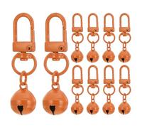PATIKIL 20 PCS Dog Bell, Cat Bell Dog Collar Bell Small Pet Bells Keychain Cute Bulk Loud Jingle for Dog Collar Charm Pendant Necklace Accessories DIY Crafts Christmas, Orange