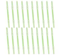 PATIKIL 20 Pcs Loose-Leaf Paper Binding Clamps, Green Plastic Paper Organizers Notebook Fasteners Reusable Prong Binder Clip for Home Office File Report Chart Documents