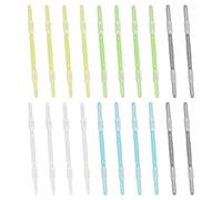 PATIKIL 20 Pcs Loose-Leaf Paper Binding Clamps, Multicolor 1 Plastic Paper Organizers Notebook Fasteners Reusable Prong Binder Clip for Home Office File Report Chart Documents