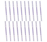 PATIKIL 20 Pcs Loose-Leaf Paper Binding Clamps, Purple Plastic Paper Organizers Notebook Fasteners Reusable Prong Binder Clip for Home Office File Report Chart Documents