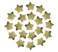 PATIKIL 20 Pcs Natural Star Crystal Stone, 0.8 Inch Polished Star Gemstone Crystal Bulk, Pocket Rock Worry Stones for Women Gifts Meditation, Serpentine