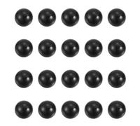 PATIKIL 20 Pcs Quartz Pearl Balls, 12mm Round Glass Crystal Loose Beads for Vase Filler, Resin Art, Jewelry Making, DIY Crafts, Home Decoration, Black