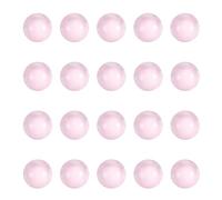 PATIKIL 20 Pcs Quartz Pearl Balls, 12mm Round Glass Crystal Loose Beads for Vase Filler, Resin Art, Jewelry Making, DIY Crafts, Home Decoration, Pink