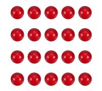 PATIKIL 20 Pcs Quartz Pearl Balls, 12mm Round Glass Crystal Loose Beads for Vase Filler, Resin Art, Jewelry Making, DIY Crafts, Home Decoration, Red