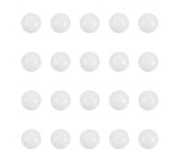 PATIKIL 20 Pcs Quartz Pearl Balls, 6mm Round Glass Crystal Loose Beads for Vase Filler, Resin Art, Jewelry Making, DIY Crafts, Home Decoration, White