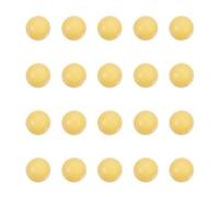 PATIKIL 20 Pcs Quartz Pearl Balls, 6mm Round Glass Crystal Loose Beads for Vase Filler, Resin Art, Jewelry Making, DIY Crafts, Home Decoration, Yellow