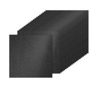PATIKIL 20 Sheets Black Glitter Cardstock 10 x 10 in, Glitter Card Stock Paper Square Premium Sparkly Paper Craft Cardstock Paper 250gsm for Scrapbook Card DIY Art Wedding Party