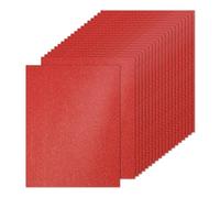 PATIKIL 20 Sheets Bright Red Glitter Cardstock 8.5 x 11 in, Glitter Card Stock Paper Rectangle Premium Sparkly Paper Craft Cardstock Paper 250gsm for Scrapbook Card DIY Art Wedding Party