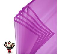 PATIKIL 20 Sheets Flower Wrapping Paper, Frosted Waterproof Bouquet Wrapping Paper Florist Supplies Packaging Paper for DIY Crafts Wedding Birthday Gift, Rose Red