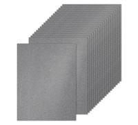 PATIKIL 20 Sheets Grey Glitter Cardstock 8.5 x 11 in, Glitter Card Stock Paper Rectangle Premium Sparkly Paper Craft Cardstock Paper 250gsm for Scrapbook Card DIY Art Wedding Party