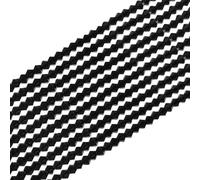 PATIKIL 20 Strands 3mm Bicone Crystal Glass Beads, 2300 Pcs Rondelle Faceted Crystal Beads Charms Bulk for Jewelry Making Bracelets DIY Craft, Black