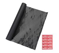 PATIKIL 20" x 82' Honeycombs Packing Paper, Packing Paper Wrap Sheets Roll with Fragile Stickers for Moving Packaging Shipping Supplies Protective, Black