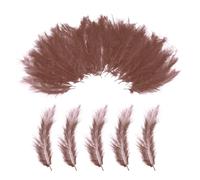 PATIKIL 200 Pack Fluffy Turkey Marabou Feathers,4-6 Inches Coffee Natural Turkey Feathers for Crafting Dream Catcher Fringe Trim Fly Tying Party Decorations