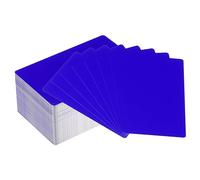 PATIKIL 200 Pack Metal Business Cards Blank, 0.21mm Thick 3.4x2.1 Inch Aluminum Laser Engrave Printable Name Card for Custom DIY, Dark Blue