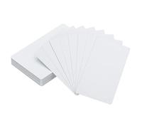 PATIKIL 200 Pack Sublimation Metal Business Cards Blank, 0.21mm Thick 3.4x2.1 Inch Aluminum Printable Name Card for Custom DIY Print, White