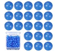 PATIKIL 200 Pcs Natural Stone Beads, 4mm Dark Blue Chalcedony Beads for Jewelry Making Bracelet Necklace Earrings Gemstone Round Loose Beads DIY Gifts for Women