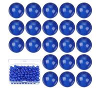 PATIKIL 200 Pcs Natural Stone Beads, 6mm Dark Blue Chalcedony Beads for Jewelry Making Bracelet Necklace Earrings Gemstone Round Loose Beads DIY Gifts for Women