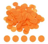 PATIKIL 200 Pcs Round Felt Circles for Crafts, 20mm / 0.79" Pre Cut Non-Woven Felt Fabric Circle for DIY Sewing Handcraft Cut Projects Craft Finishing, Orange