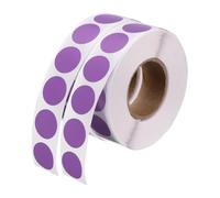 PATIKIL 2000 Pcs Colored Dots Stickers, 13mm Adhesive Round Color Coding Labels Sticky Polka Circle Price Sticker for Office Classroom Papers Shop, Purple (1000 Pcs Per Roll, 2 Rolls)