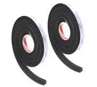 PATIKIL 2000 x 10 x 20mm Insulation Foam Tape, 2 Roll Self-Adhesive EVA Weather Stripping for Wrap Pipe Door Window Insulation Soundproof Anti Vibration Collision, Black