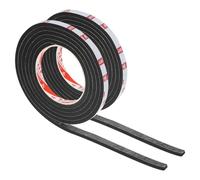 PATIKIL 2000 x 10 x 5mm Double Sided Foam Tape, 2 Rolls EVA Multipurpose Self Adhesive Weather Sponge Stripping for Home Decorations, Card Scrapbooking DIY Craft Project, Black