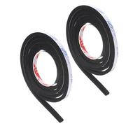 PATIKIL 2000 x 10 x 8mm Insulation Foam Tape, 2 Roll Self-Adhesive EVA Weather Stripping for Wrap Pipe Door Window Insulation Soundproof Anti Vibration Collision, Black