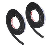 PATIKIL 2000 x 15 x 10mm Insulation Foam Tape, 2 Roll Self-Adhesive EVA Weather Stripping for Wrap Pipe Door Window Insulation Soundproof Anti Vibration Collision, Black