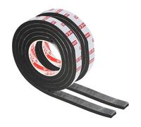 PATIKIL 2000 x 20 x 10mm Double Sided Foam Tape, 2 Rolls EVA Multipurpose Self Adhesive Weather Sponge Stripping for Home Decorations, Card Scrapbooking DIY Craft Project, Black