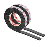 PATIKIL 2000 x 20 x 5mm Double Sided Foam Tape, 2 Rolls EVA Multipurpose Self Adhesive Weather Sponge Stripping for Home Decorations, Card Scrapbooking DIY Craft Project, Black