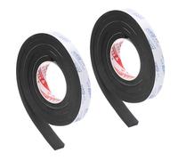 PATIKIL 2000 x 25 x 10mm Insulation Foam Tape, 2 Roll Self-Adhesive EVA Weather Stripping for Wrap Pipe Door Window Insulation Soundproof Anti Vibration Collision, Black